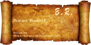 Bures Rudolf névjegykártya